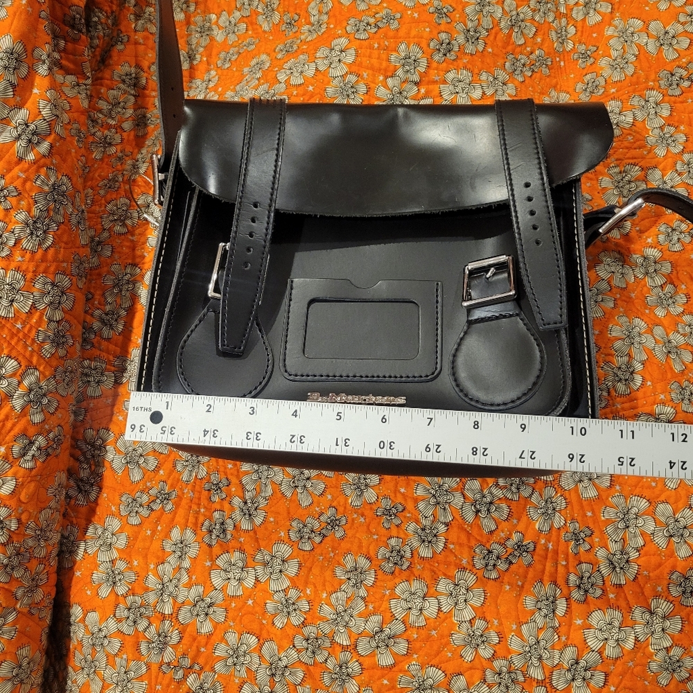 Dr. Marten's Black Satchel Bag Purse - Picture 13 of 13